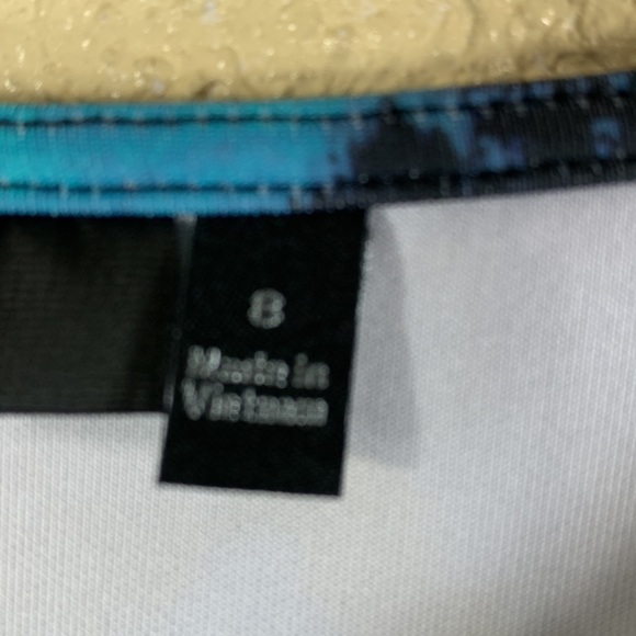 Apt.9 Dress Sleeveless Blue Ocean Colors Size 8 - Picture 7 of 13